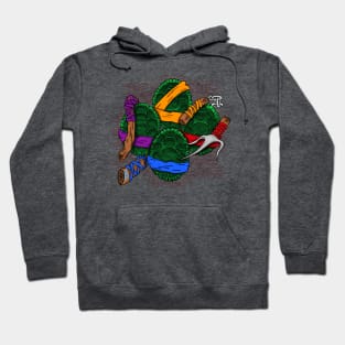 Turtle Time Brick Wall Hoodie